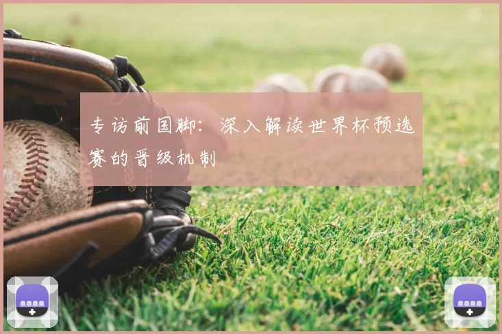 专访前国脚：深入解读世界杯预选赛的晋级机制